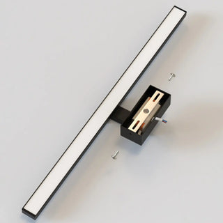 ZOWALA - Modern Rectangular Black LED Bathroom Vanity Light Image - 11