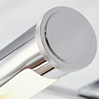ZOWALA - Modern Silver Cylinder Bathroom Vanity Mirror Light Image - 10