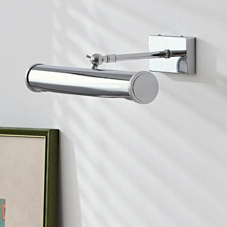 ZOWALA - Modern Silver Cylinder Bathroom Vanity Mirror Light Image - 3
