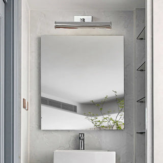 ZOWALA - Modern Silver Cylinder Bathroom Vanity Mirror Light Image - 5