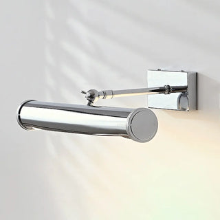 ZOWALA - Modern Silver Cylinder Bathroom Vanity Mirror Light Image - 6