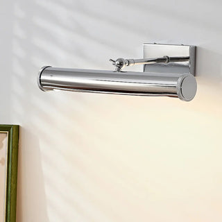 ZOWALA - Modern Silver Cylinder Bathroom Vanity Mirror Light Image - 7