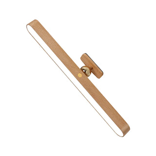 ZOWALA - Magnetic Rotatable Wood Linear Vanity Wall Light Image - 3