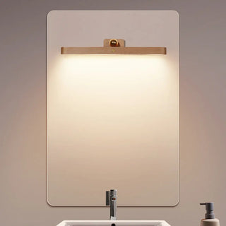 ZOWALA - Magnetic Rotatable Wood Linear Vanity Wall Light Image - 8
