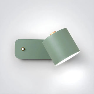 Adjustable Modern Grey Cylinder Bedside Wall Sconce Zawala Image - 11