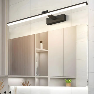 Rotating White Linear Modern LED Metal Vanity Light Zawala Image - 1