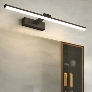 Rotating White Linear Modern LED Metal Vanity Light Zawala Image - 2