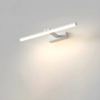 Rotating White Linear Modern LED Metal Vanity Light Zawala Image - 22