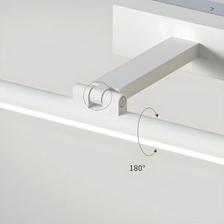 Rotating White Linear Modern LED Metal Vanity Light Zawala Image - 27
