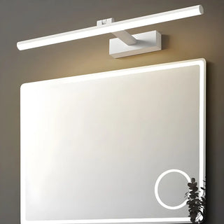 Rotating White Linear Modern LED Metal Vanity Light Zawala Image - 3