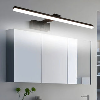 Rotating Black Bar Metal Bathroom Vanity Light Fixture Zawala Image - 2