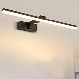 Rotating Black Bar Metal Bathroom Vanity Light Fixture Zawala Image - 6