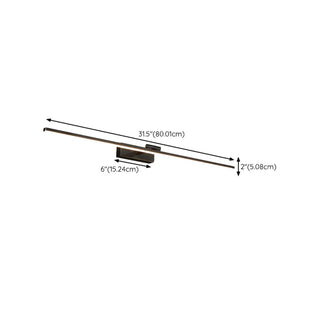 Modern Rotating Linear Metal Bathroom LED Vanity Light Zawala Image - 13