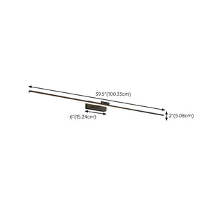 Modern Rotating Linear Metal Bathroom LED Vanity Light Zawala Image - 14