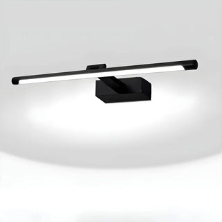 Rotating Modern Long Linear LED Black Vanity Light Zawala Image - 10