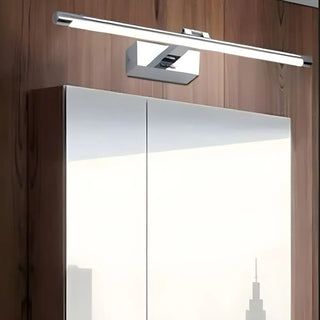 Rotating Modern Long Linear LED Black Vanity Light Zawala Image - 3