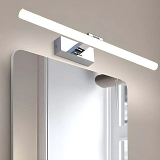 Rotating Modern Long Linear LED Black Vanity Light Zawala Image - 6