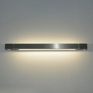 Trendy Silver Rectangular Metal Bathroom Vanity Light Zawala Image - 10
