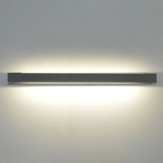 Trendy Silver Rectangular Metal Bathroom Vanity Light Zawala Image - 11