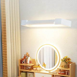 Trendy Silver Rectangular Metal Bathroom Vanity Light Zawala Image - 2