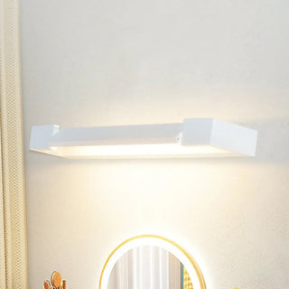 Trendy Silver Rectangular Metal Bathroom Vanity Light Zawala Image - 3