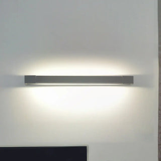 Trendy Silver Rectangular Metal Bathroom Vanity Light Zawala Image - 7