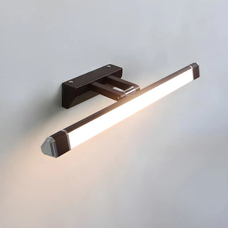 Rotating White Modern Rectangular LED Vanity Light Zawala Image - 12