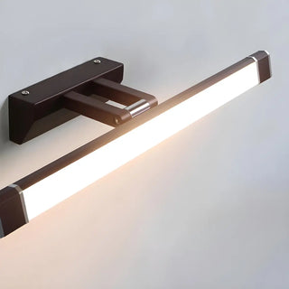 Rotating White Modern Rectangular LED Vanity Light Zawala Image - 14