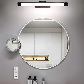Rotating White Modern Rectangular LED Vanity Light Zawala Image - 5