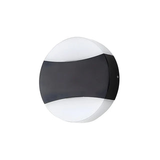 ZOWALA - Modish Round Black Accent Aluminum LED Wall Lights Image - 5