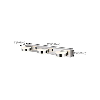 ZOWALA - Modern Round 3-Light Chrome LED Vanity Light Image - 10