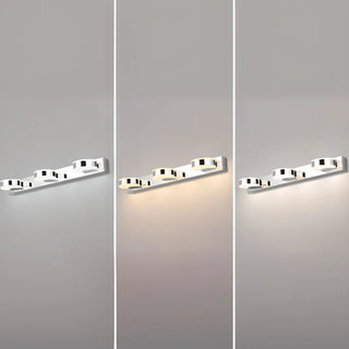 ZOWALA - Modern Round 3-Light Chrome LED Vanity Light Image - 7