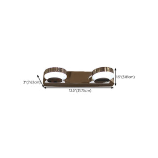 ZOWALA - Modern Round 3-Light Chrome LED Vanity Light #size