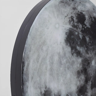 Realistic Grey Metal Moon LED Wall Sconce Light Zawala Image - 17