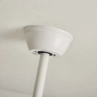 ZOWALA - Modern Round Metal White LED Ceiling Fan Light 47" Image - 16