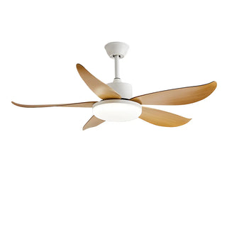 ZOWALA - Modern Round Metal White LED Ceiling Fan Light 47" Image - 5