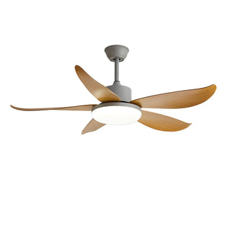 ZOWALA - Modern Round Metal White LED Ceiling Fan Light 47" Image - 6