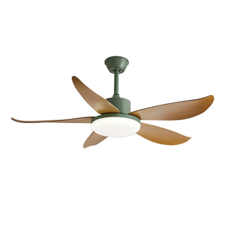 ZOWALA - Modern Round Metal White LED Ceiling Fan Light 47" Image - 7