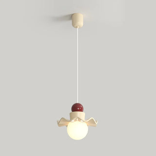 Modern Bedroom Ruffled Purple Resin Globe Pendant Light Zawala Image - 12