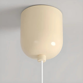 Modern Bedroom Ruffled Purple Resin Globe Pendant Light Zawala Image - 18