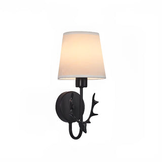 Minimalist Antler Design Cylinder Bedside Wall Sconce Zawala Image - 12