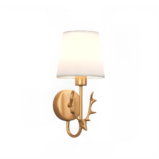 Minimalist Antler Design Cylinder Bedside Wall Sconce Zawala Image - 14