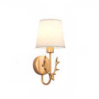 Minimalist Antler Design Cylinder Bedside Wall Sconce Zawala Image - 16