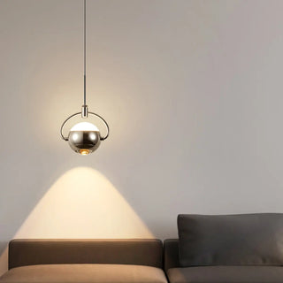 ZOWALA - Modern Unique Bedroom Acrylic Spherical Pendant Light Image - 3