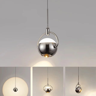 ZOWALA - Modern Unique Bedroom Acrylic Spherical Pendant Light Image - 4