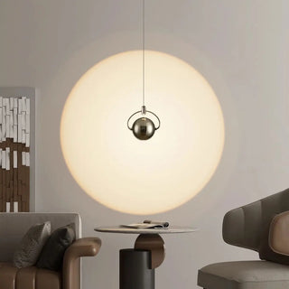 ZOWALA - Modern Unique Bedroom Acrylic Spherical Pendant Light Image - 5