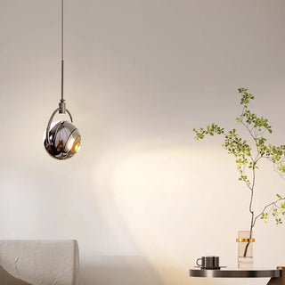 ZOWALA - Modern Unique Bedroom Acrylic Spherical Pendant Light Image - 7