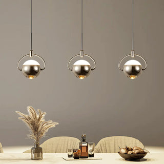 ZOWALA - Modern Unique Bedroom Acrylic Spherical Pendant Light Image - 9