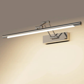 Silver Finish Adjustable Bar Modern Mirror Vanity Light Zawala Image - 5