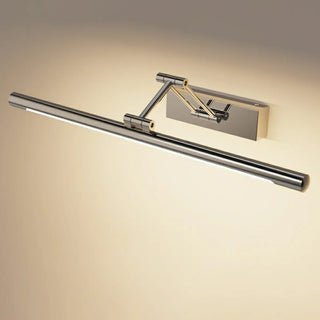 Silver Finish Adjustable Bar Modern Mirror Vanity Light Zawala Image - 6